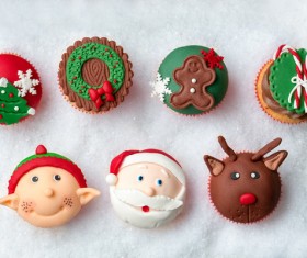 Christmas Cupcake Stock Photo 04