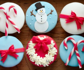 Christmas Cupcake Stock Photo 05