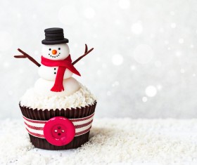 Christmas Cupcake Stock Photo 06