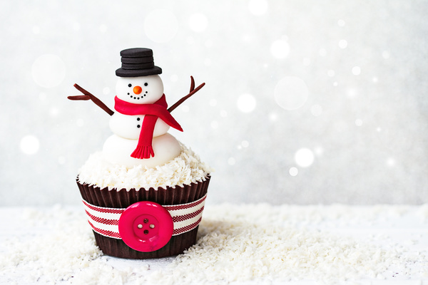 Christmas Cupcake Stock Photo 06