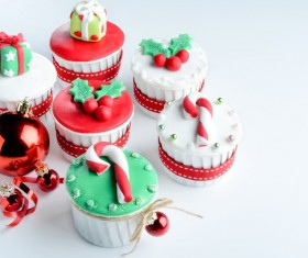 Christmas Cupcake Stock Photo 07