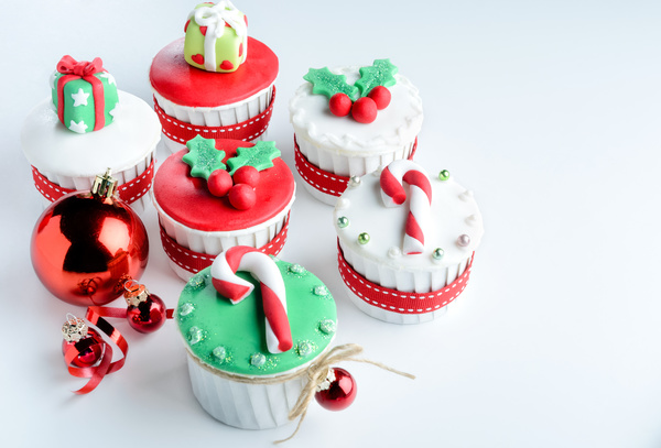 Christmas Cupcake Stock Photo 07