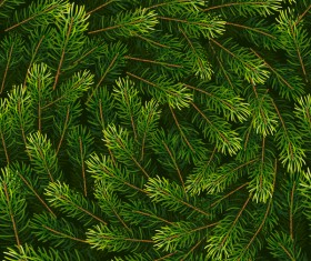 Christmas fir branches seamless pattern vector 03