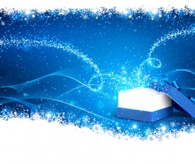 Christmas gift boxs with abstract background vector material 01