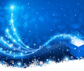 Christmas gift boxs with abstract background vector material 02