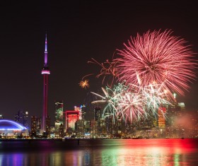 City beautiful night Stock Photo 03