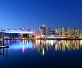 City beautiful night Stock Photo 04