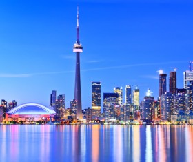 City beautiful night Stock Photo 06