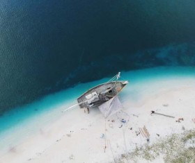 Coast boat Stock Photo