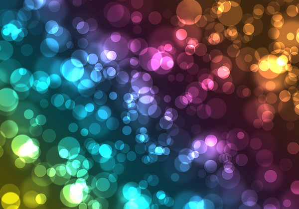 Colored Bokeh photoshop brushes