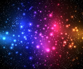 Colorful stars light background vectors