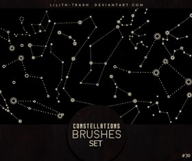 Constellations photoshop brushes
