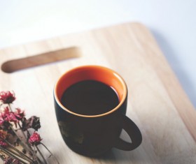 Cup of black coffee Stock Photo