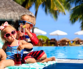 Cute brother and sister Stock Photo