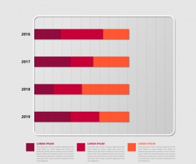 Dark red infographic template vectors 03