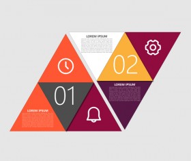 Dark red infographic template vectors 11