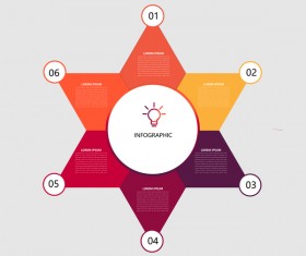 Dark red infographic template vectors 14