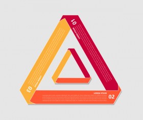 Dark red infographic template vectors 18