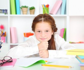 Daze little girl Stock Photo