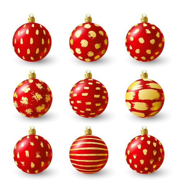Decor christmas balls illustration vector 03