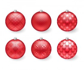Decor christmas balls illustration vector 04