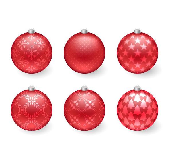 Decor christmas balls illustration vector 04