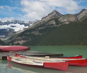 Docked at the dockside boat Stock Photo 02