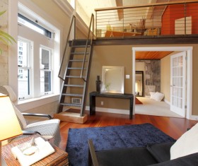 Duplex room Stock Photo