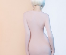 Elegant blonde girl with slim body Stock Photo 10