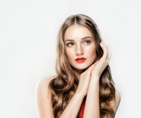 Elegant makeup woman Stock Photo