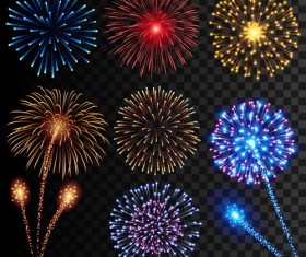 Festival fireworks illustrations vector