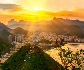 Filming the mountain Jesus of Rio de Janeiro from different angles Stock Photo 04