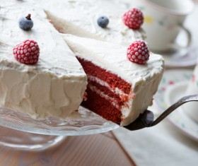 Fruit cream cake Stock Photo 01