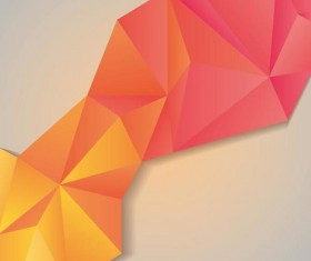 Geometric polygons abstract background vectors material 01
