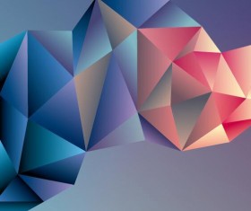 Geometric polygons abstract background vectors material 03