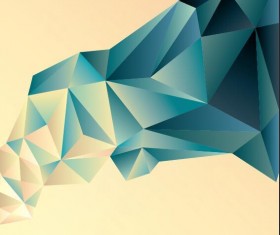 Geometric polygons abstract background vectors material 04