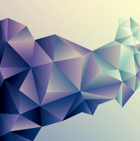 Geometric polygons abstract background vectors material 06