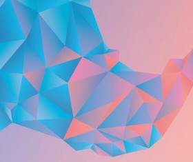 Geometric polygons abstract background vectors material 10