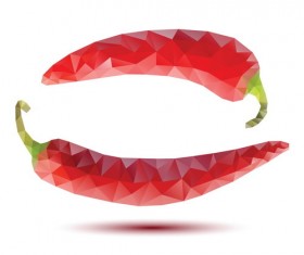 Geometric shape pepper vector