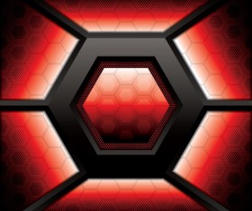 Glass with metal background vectors 02