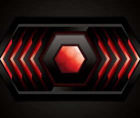 Glass with metal background vectors 03