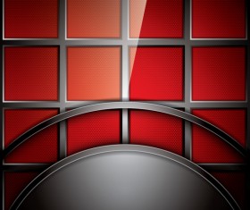 Glass with metal background vectors 06