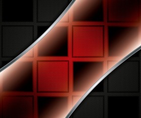 Glass with metal background vectors 07