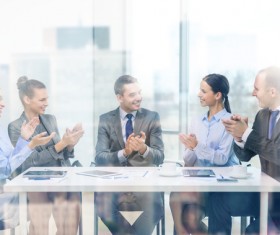Good atmosphere business meeting Stock Photo 01