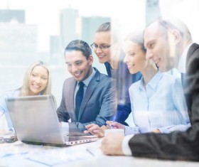 Good atmosphere business meeting Stock Photo 02