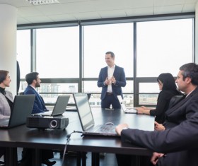 Good atmosphere business meeting Stock Photo 03