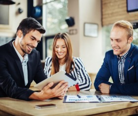 Good atmosphere business meeting Stock Photo 05