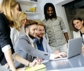 Good atmosphere business meeting Stock Photo 08