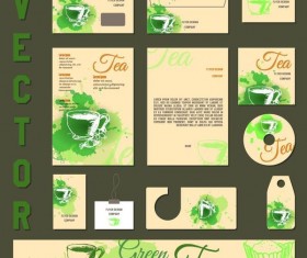 Green tea vector kit