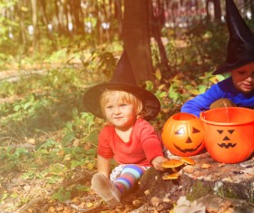 Halloween children Stock Photo 01
